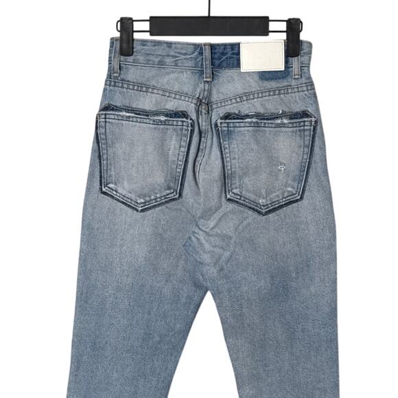 EB Unraveled Two Split Straight Leg Jean in Luca Size 23 - Picture 14 of 15